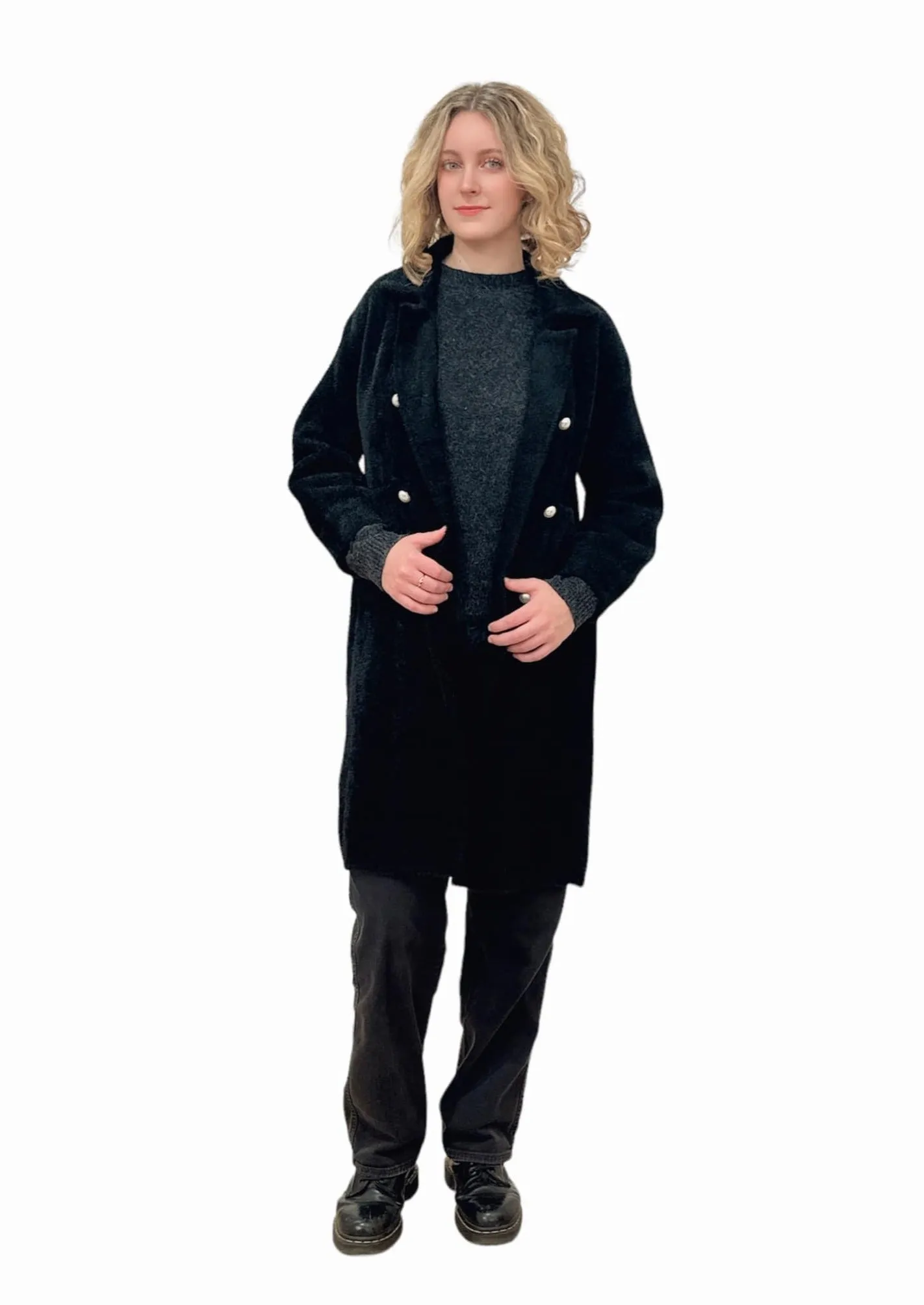 2024 Stylish Designer Black Coat