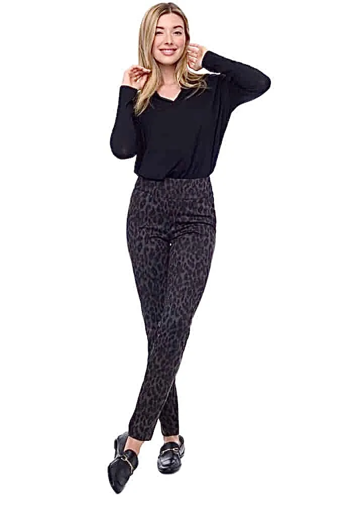 Cheetah Ponte Full Length Pant 67925