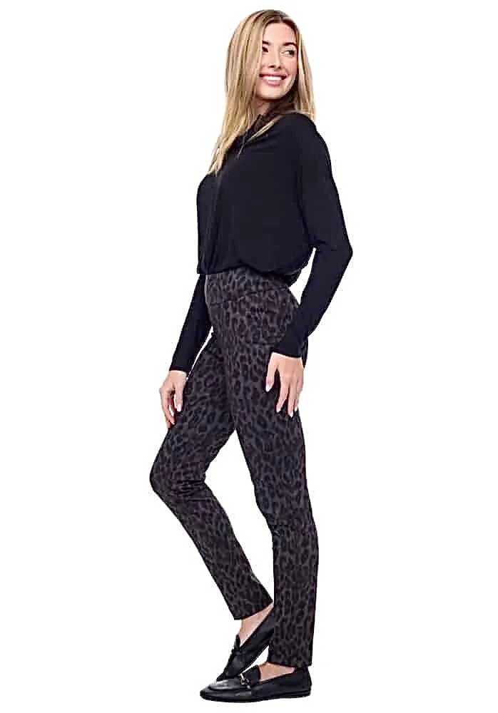 Cheetah Ponte Full Length Pant 67925