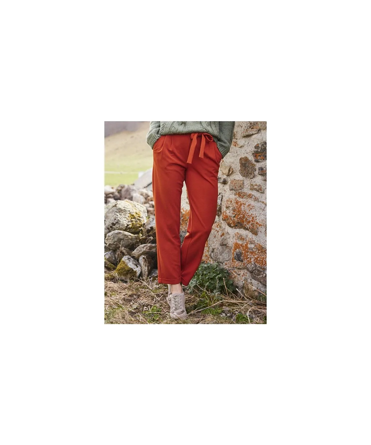 Jersey Stretch Trousers 7/8 Length