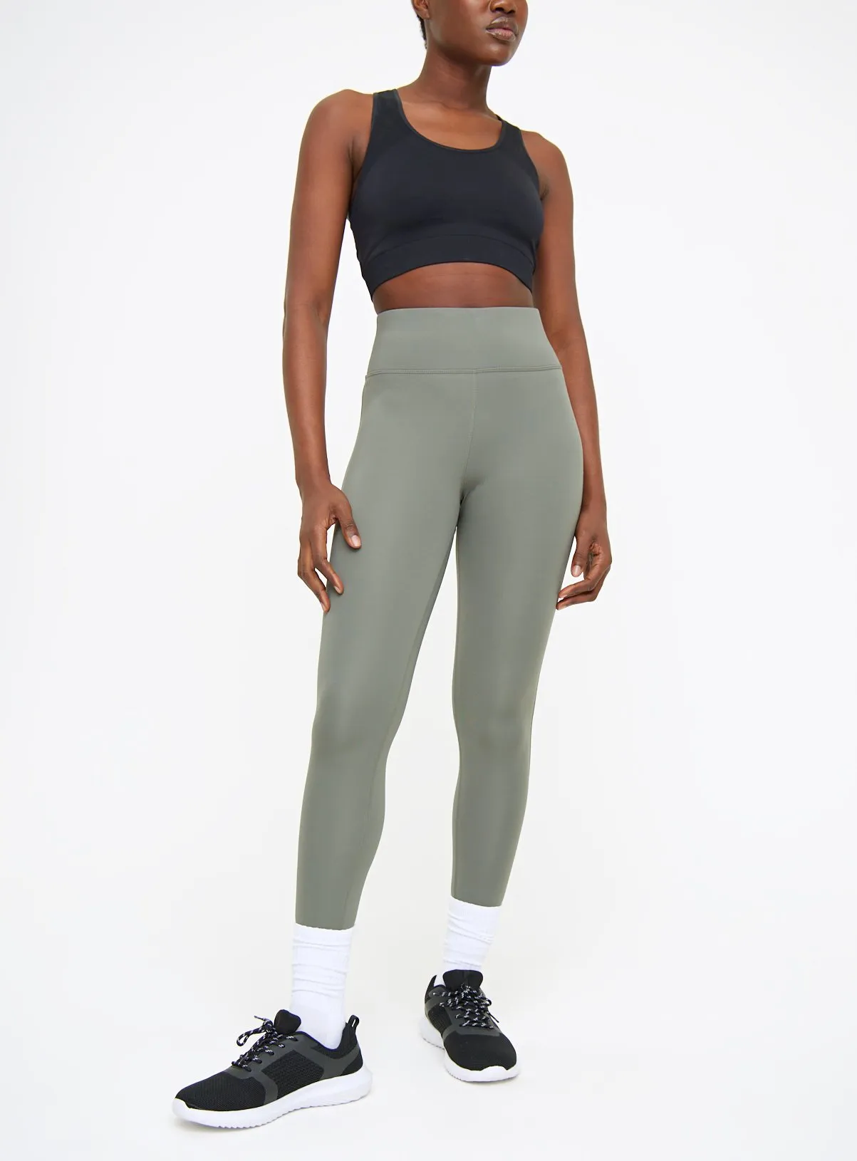 Active Khaki Performance Leggings M | Sports Leggings | Tu - Buy Now