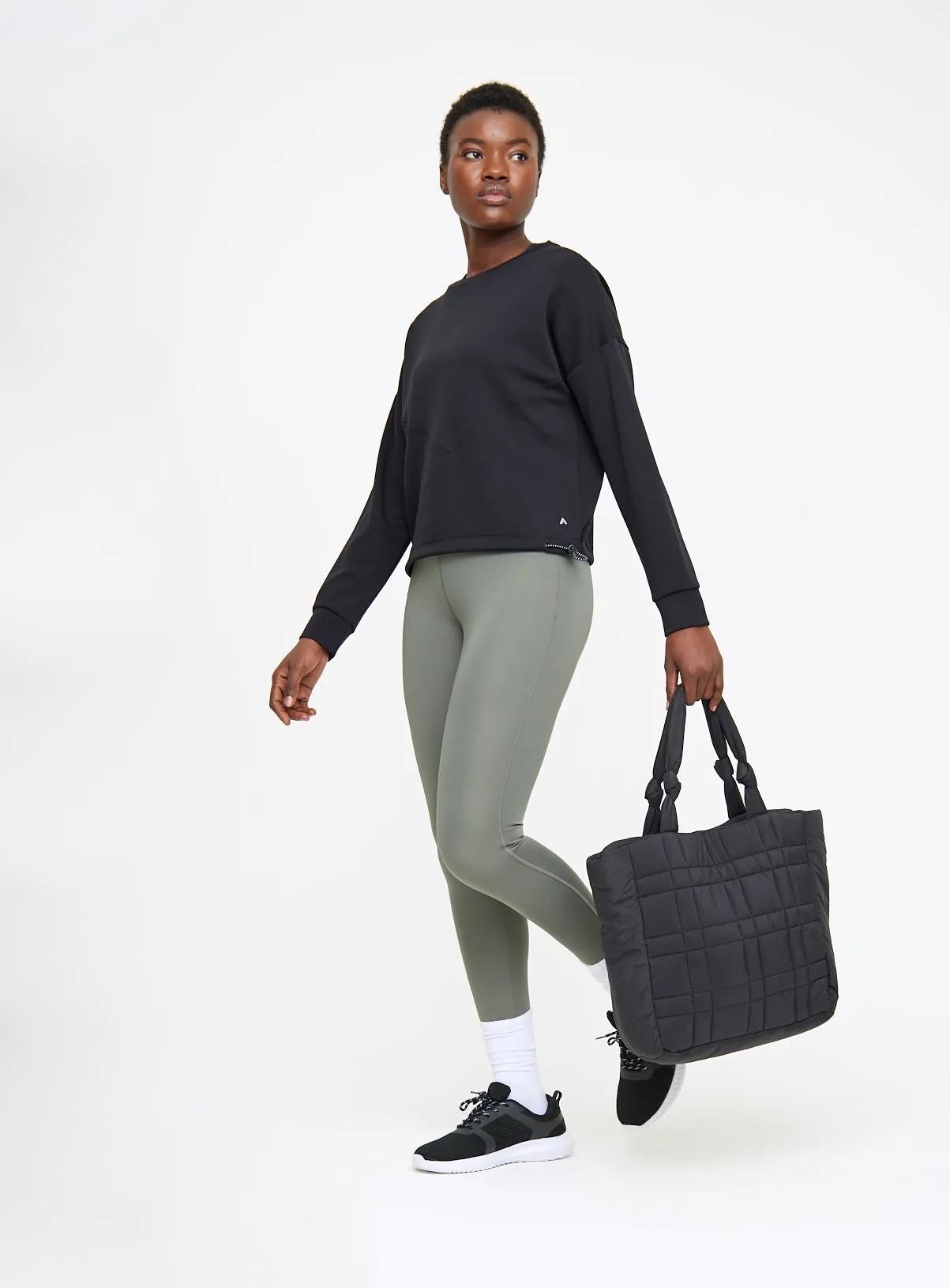 Active Khaki Performance Leggings M | Sports Leggings | Tu - Buy Now