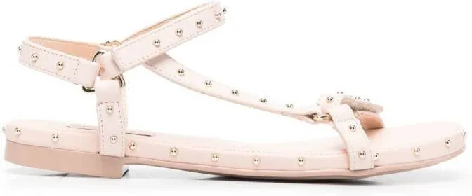 Pink AGL Stud Detail Open Toe Sandals