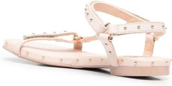 Pink AGL Stud Detail Open Toe Sandals