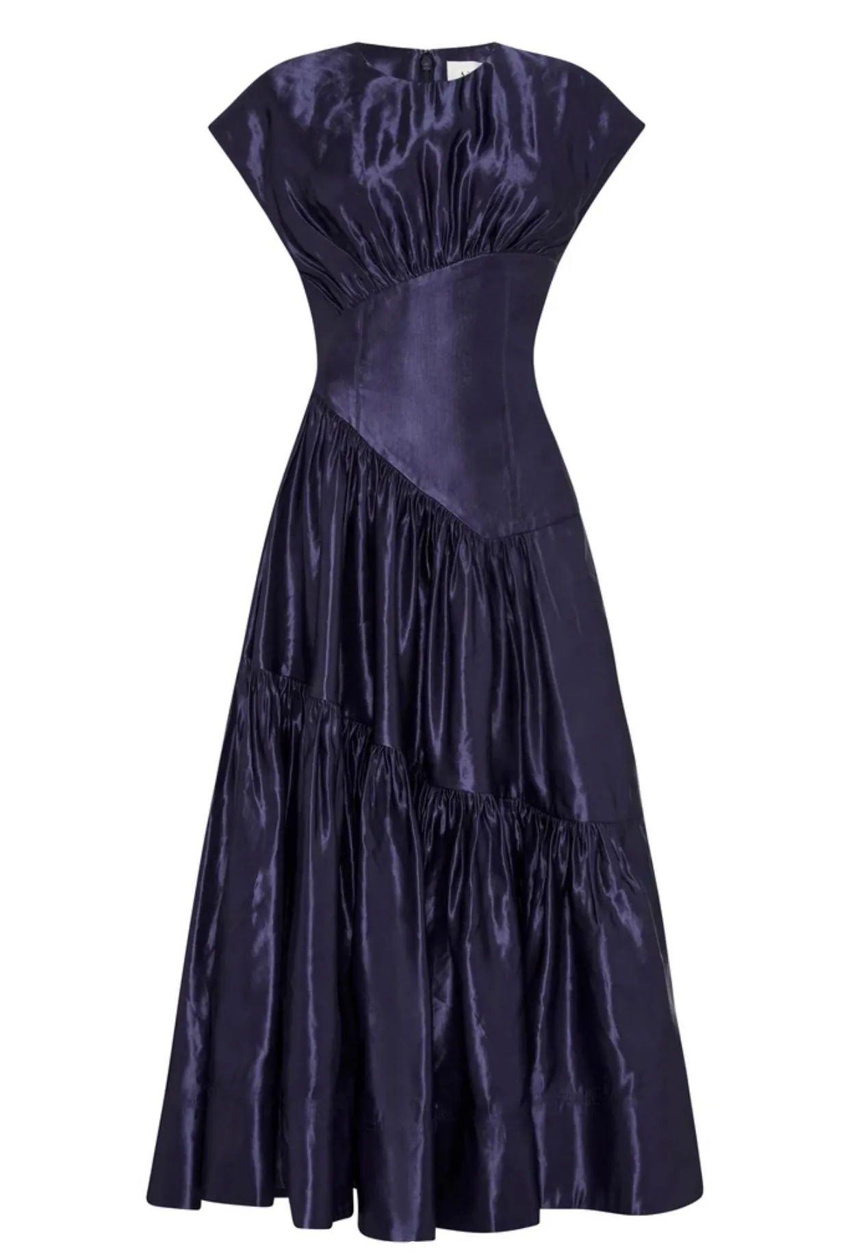 Navy Blue AJE Serendipity Reflection Midi Dress - Retail Price $595