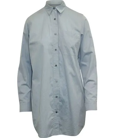 Alexander Wang Light Blue Cotton Shirt Dress