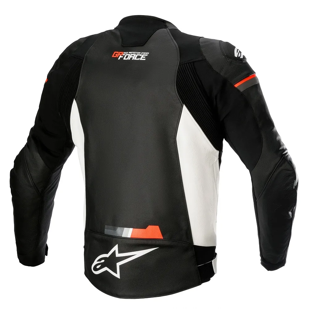 Alpinestars GP Force Leather Jacket Black White Red