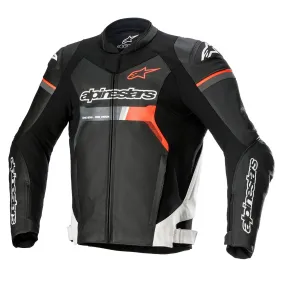 Alpinestars GP Force Leather Jacket Black White Red