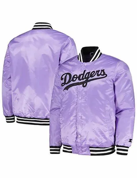 Angelica Purple Los Angeles Dodgers Jacket - William Jacket