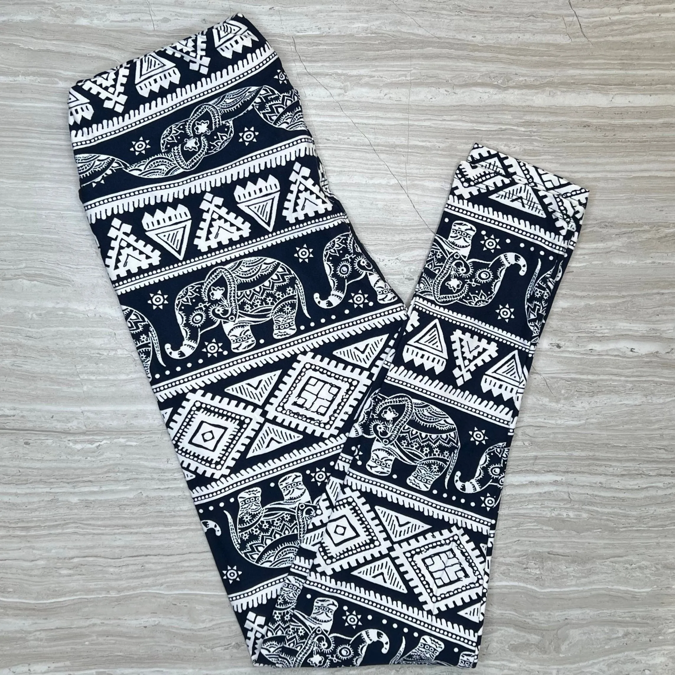 Aztec Elephant Print yoga Leggings