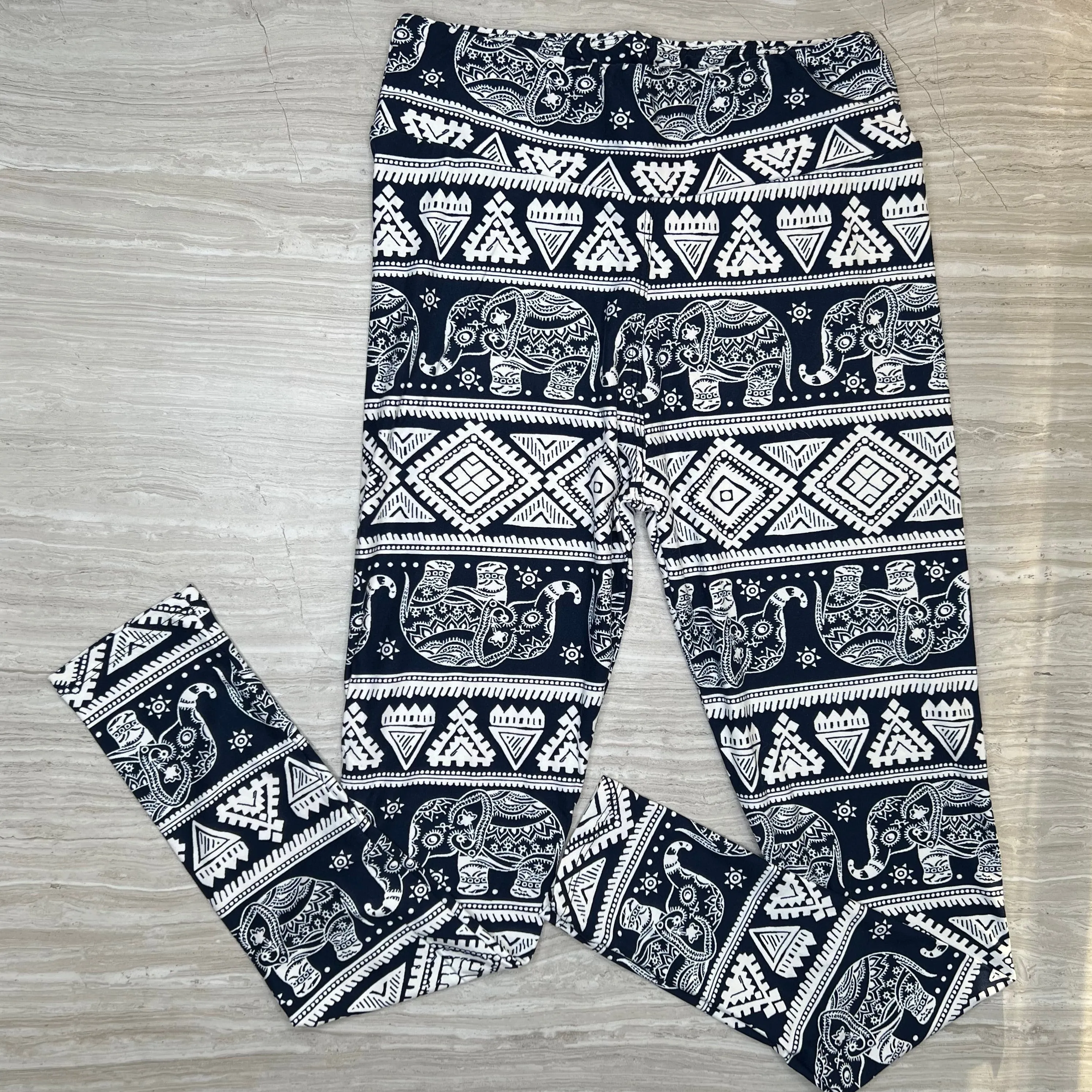 Aztec Elephant Print yoga Leggings