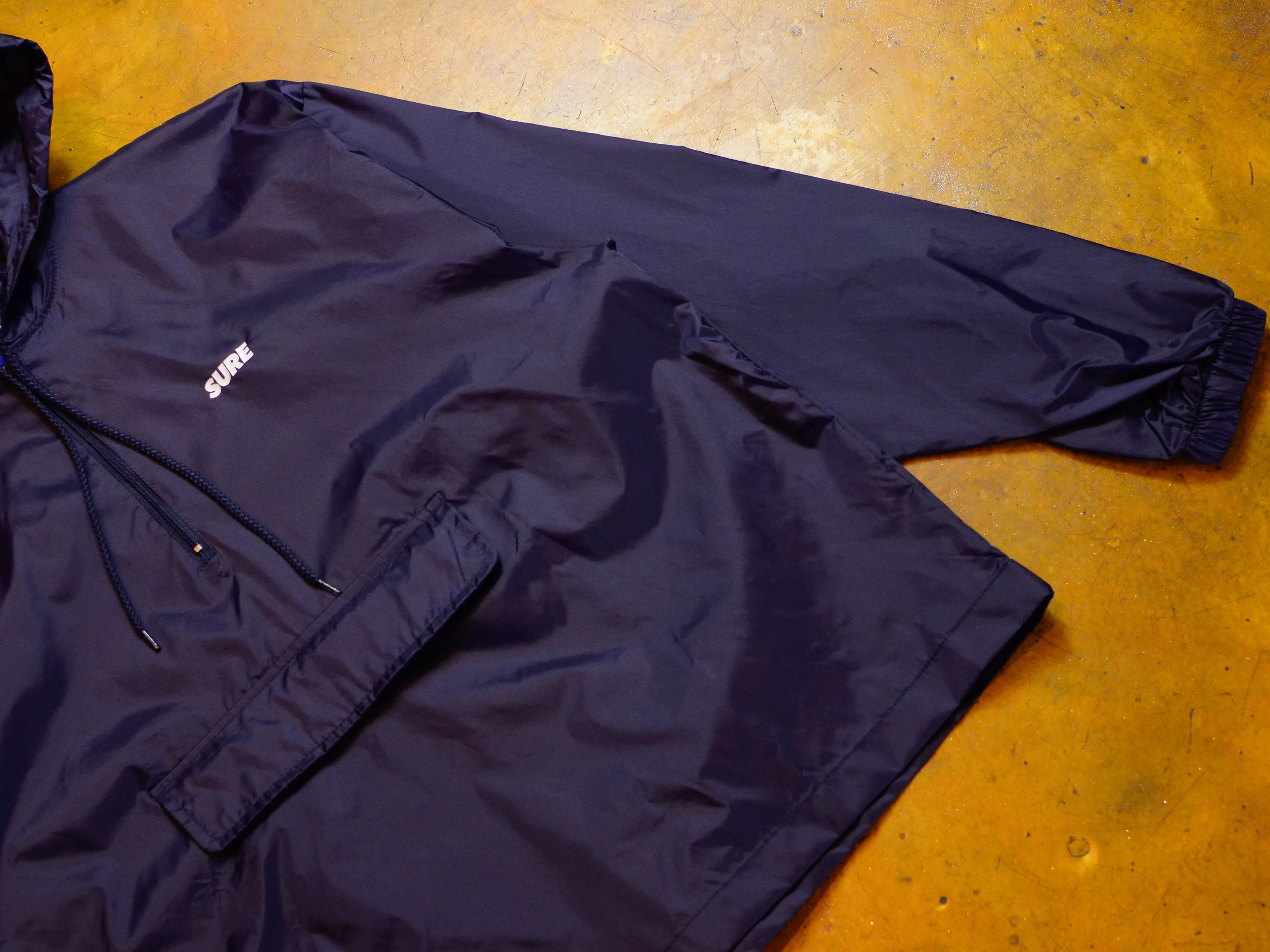 Navy Zip Windbreaker Jacket