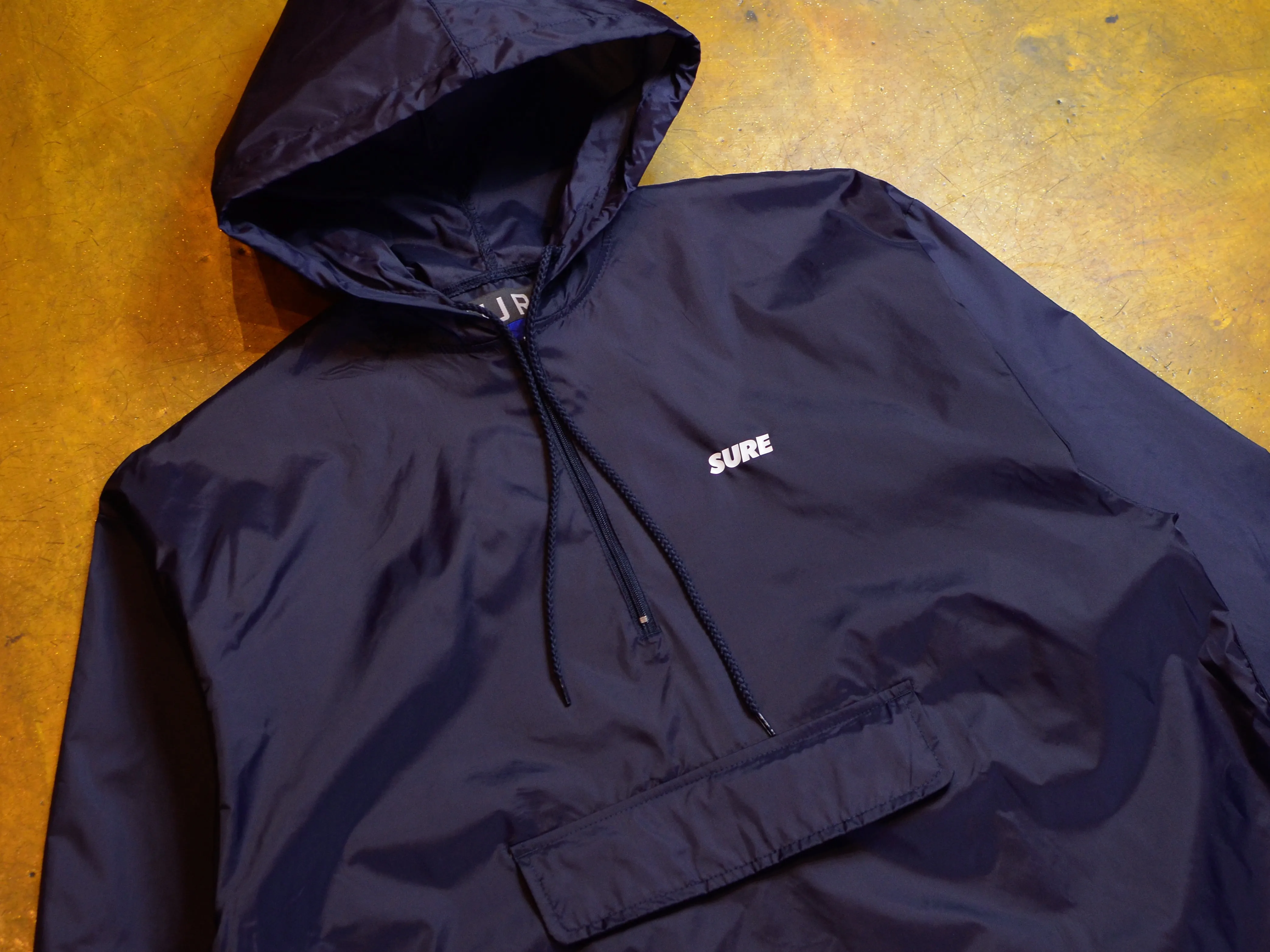 Navy Zip Windbreaker Jacket