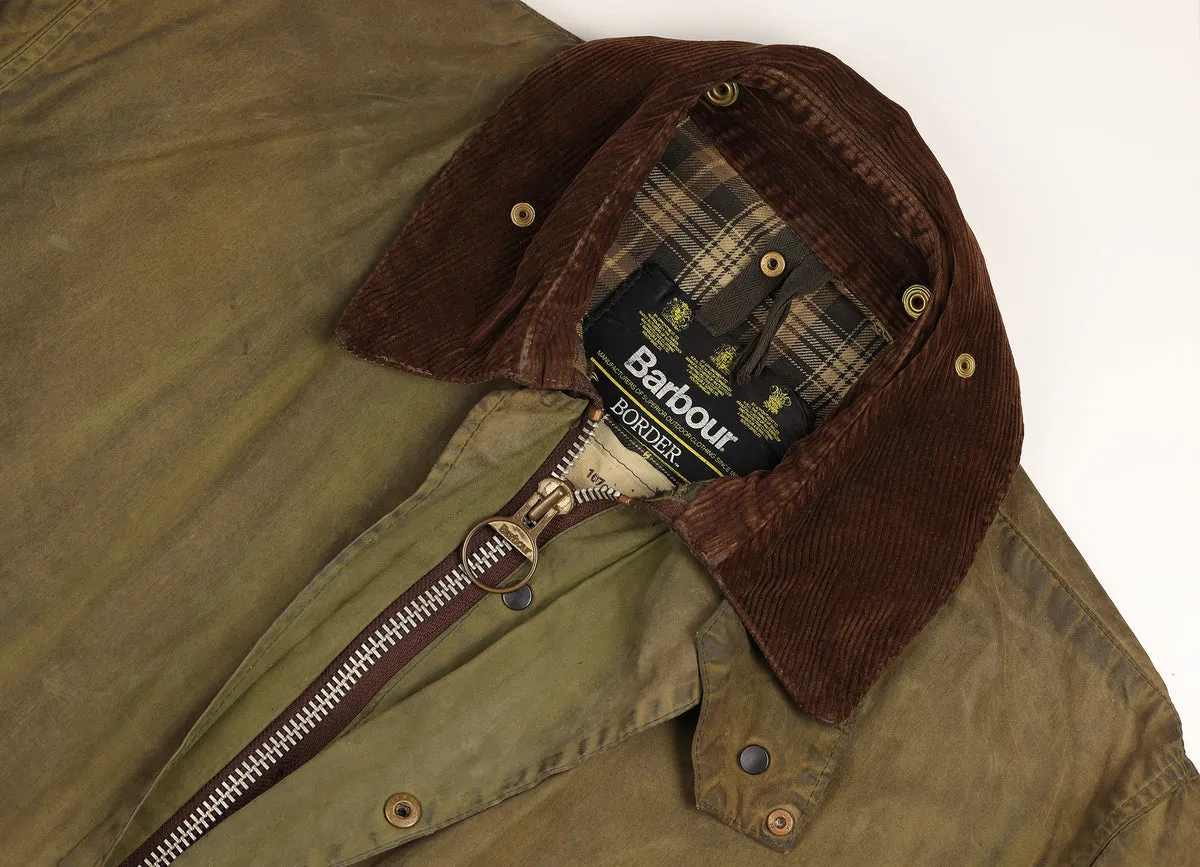 Barbour Green Wax Jacket - Size L