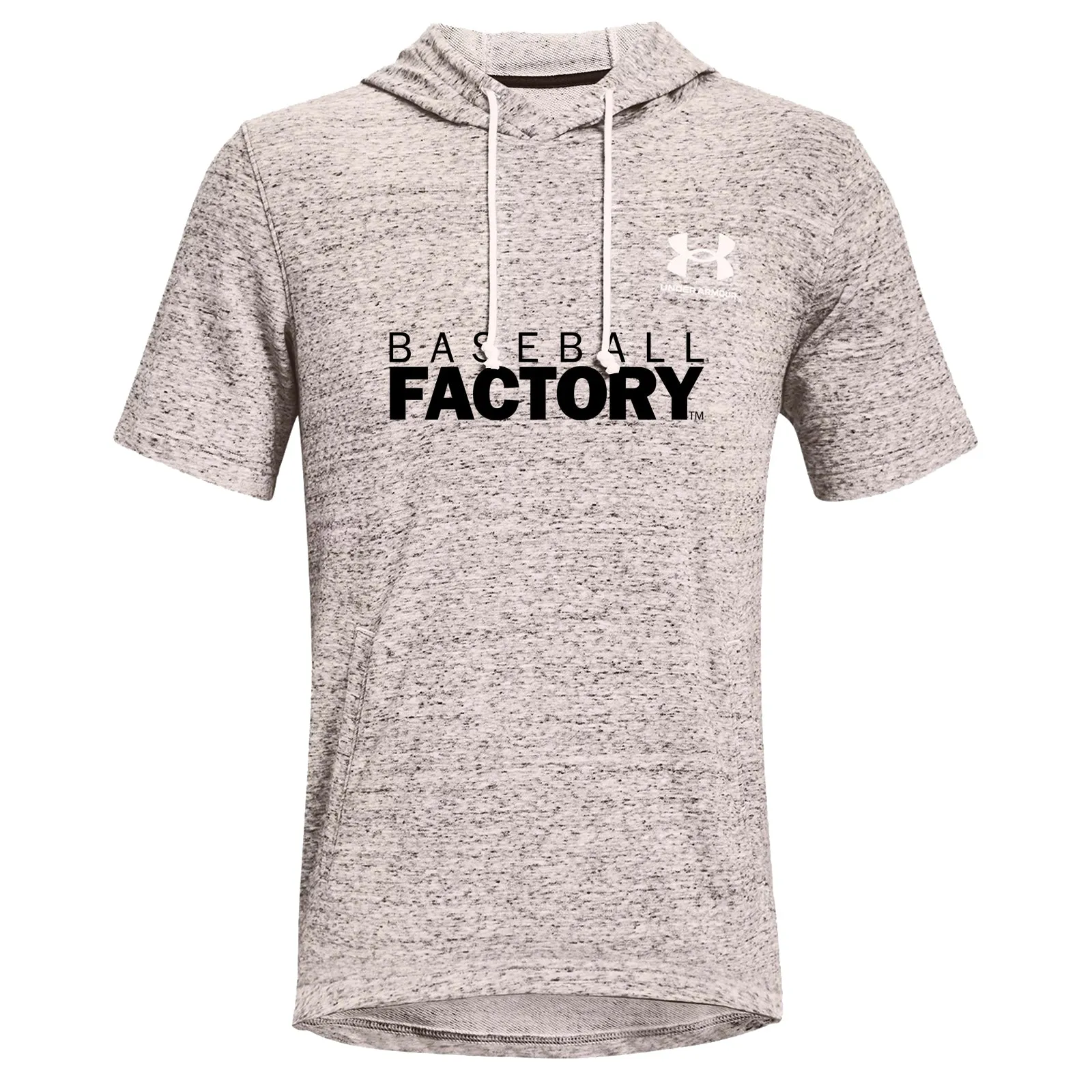 Baseball Men's Short Sleeve Hoodie with Rival Terry Fabric by Under Armour