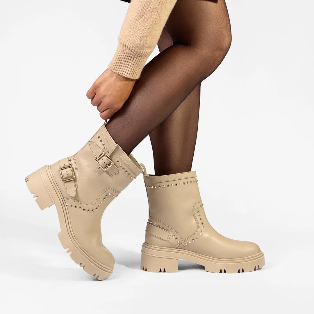 Beige Boots