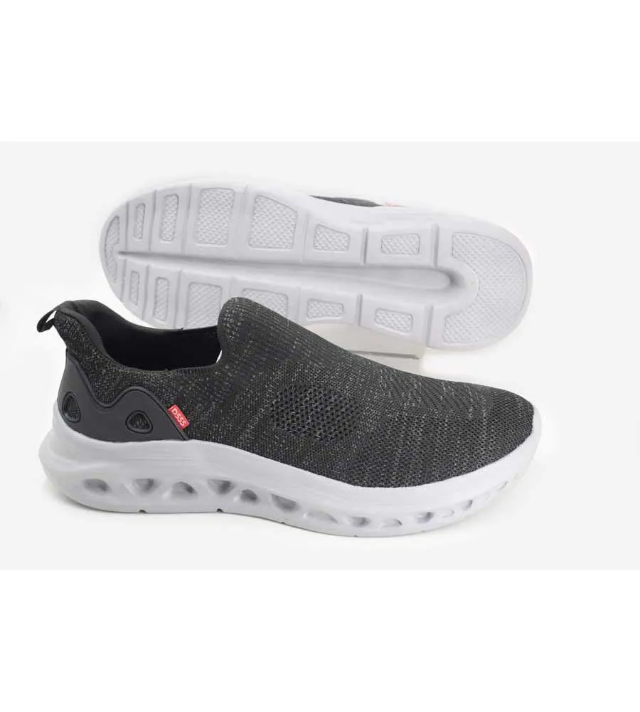 Big Mens Black Knitted Top Hands Free Shoes