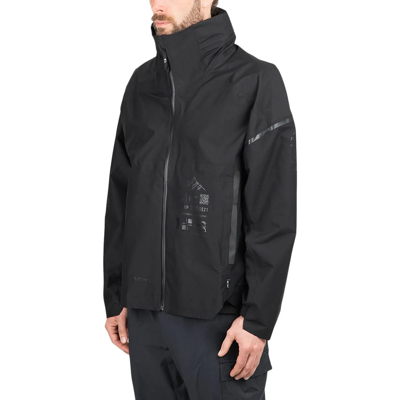 Black adidas Parley Myshelter Rain Jacket