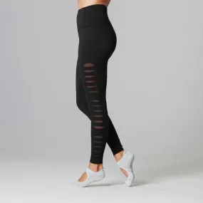 Black Laser Cut Leggings