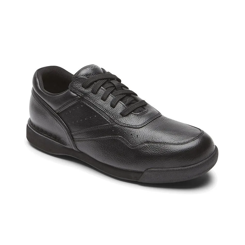 Black Leather Rockport Men's Prowalker Sneaker