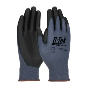 Blue S G-Tek Neofoam, Blue 15G Light Duty Nylon Shell, Black Neofoam Grip Seamless Knits for General Duty 1 Dozen 34-600/S