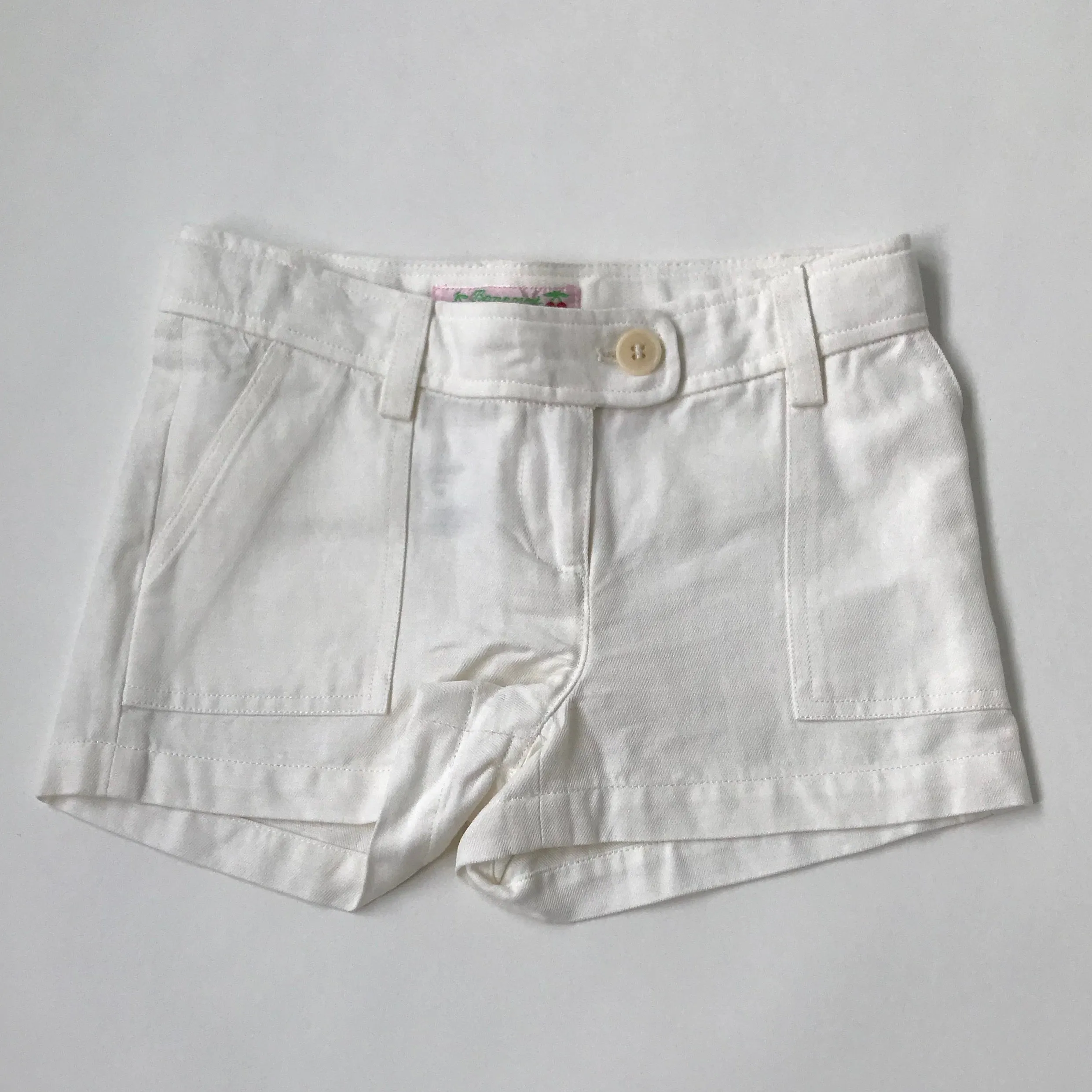 Bonpoint Cream Linen Women's Shorts