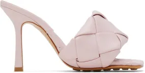 Bottega Veneta Pink Lido Heeled Sandals