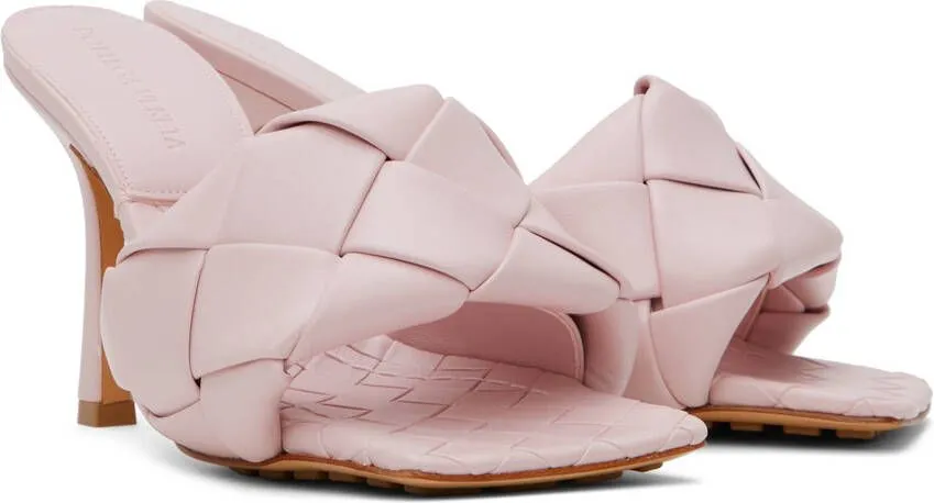 Bottega Veneta Pink Lido Heeled Sandals