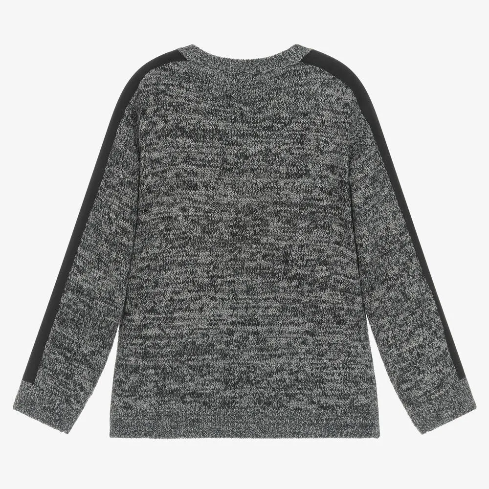 Grey Knitted Boys Sweater