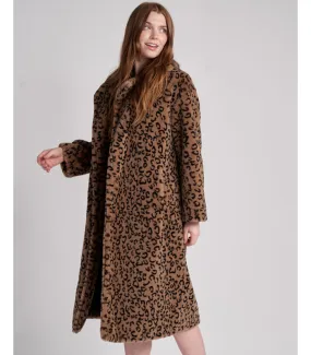 Faux fur leopard coat - FurHatWorld.com