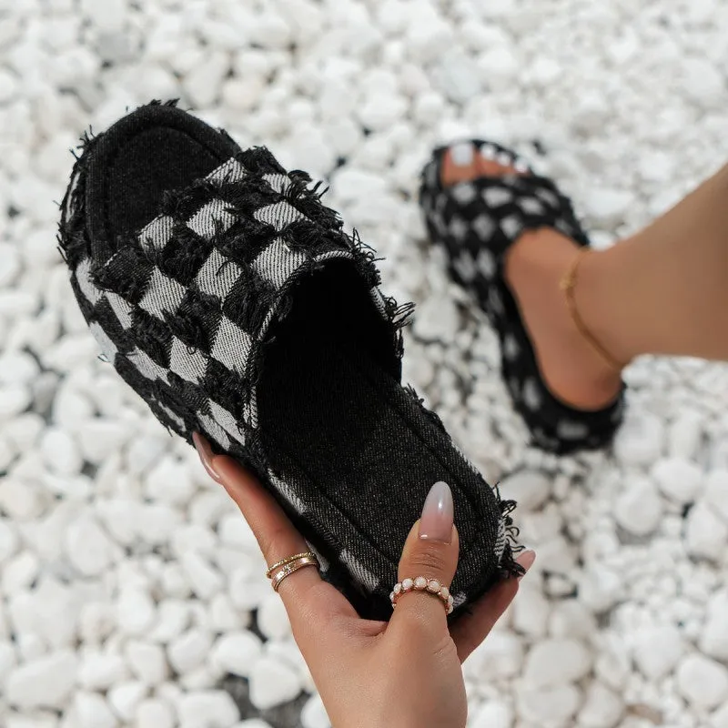 Comfortable Round Patchwork Shoes