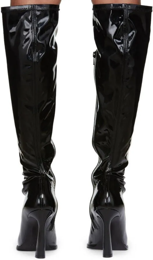 Chic Black Retro Boots