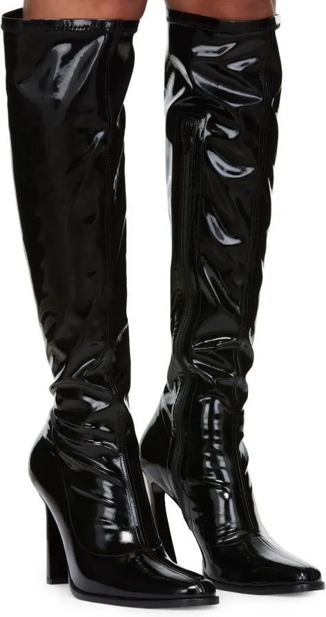 Chic Black Retro Boots