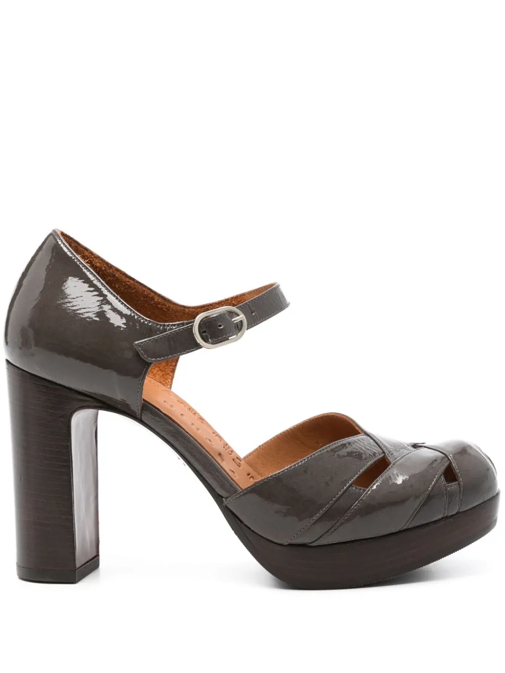 Chie Mihara Grey Sandals - 100mm Yemin Collection