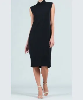 CLARA SUNWOO Mock Neck Midi Sheath Dress