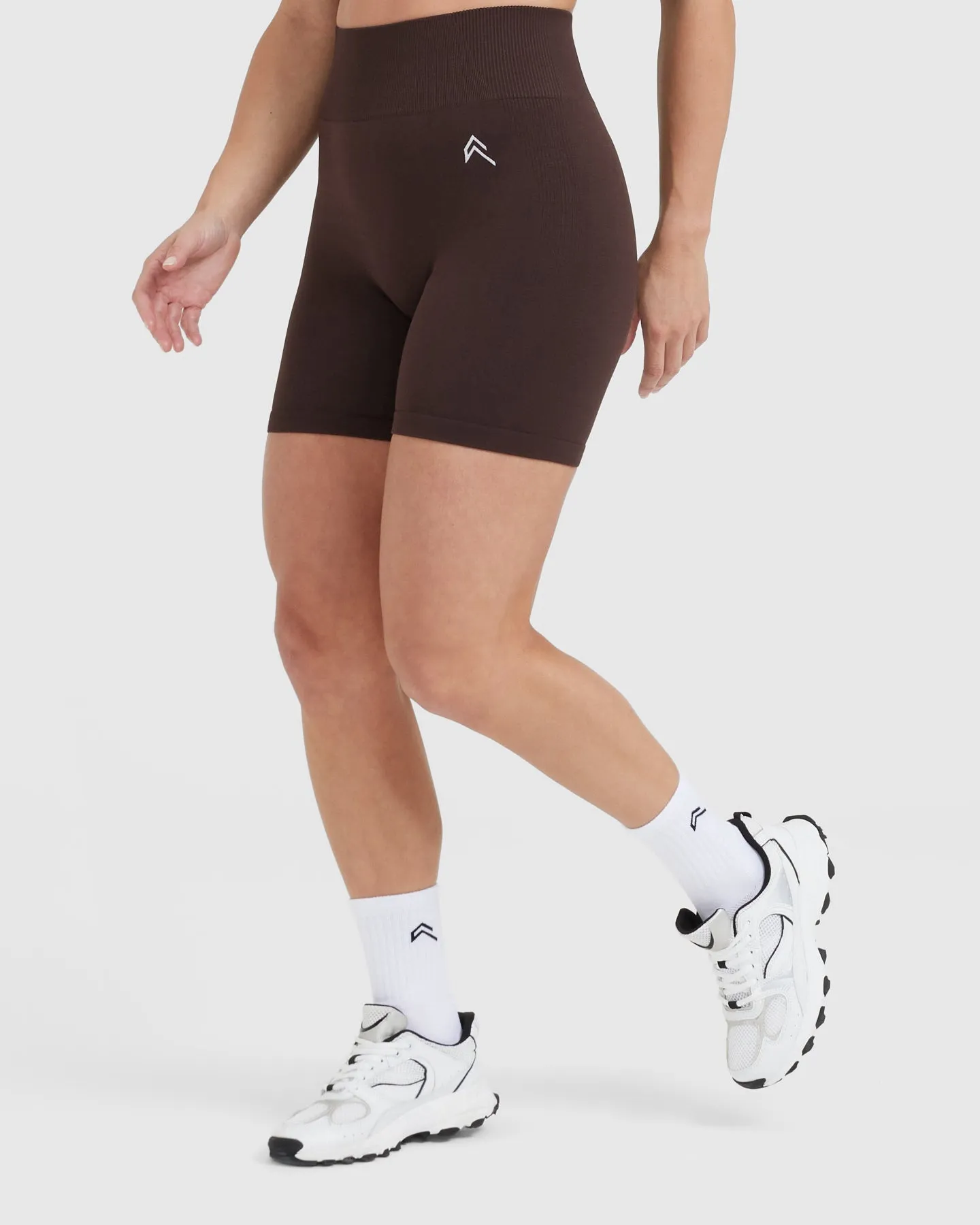 70% Cocoa Marl Classic Seamless 2.0 Mid Shorts