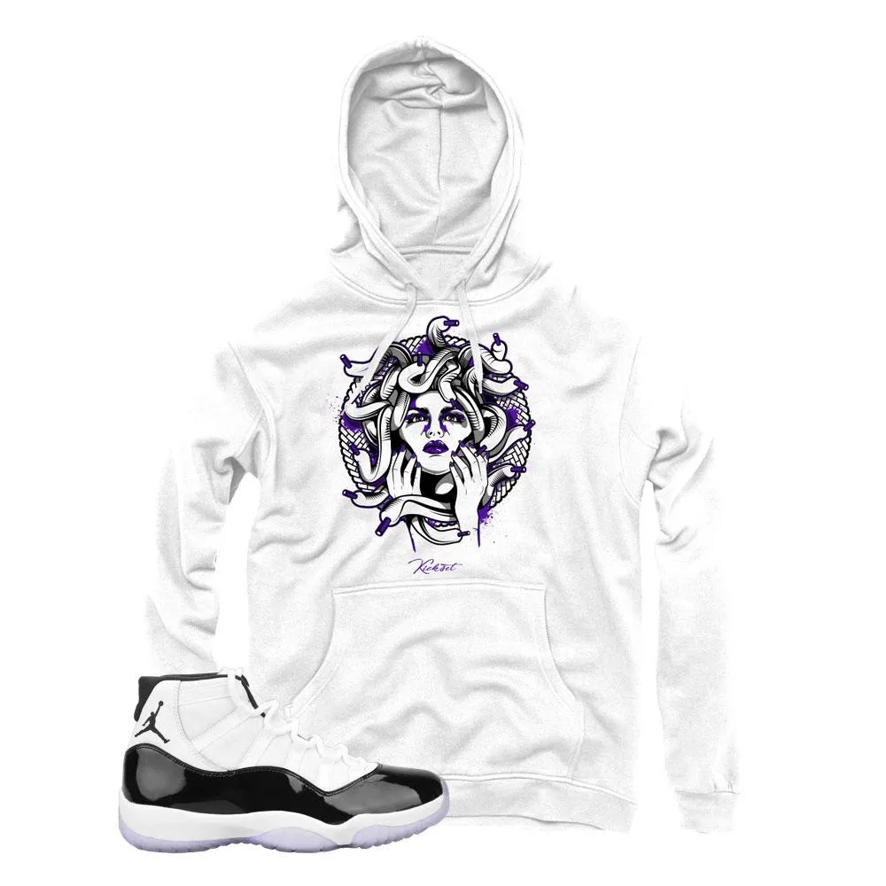 Concord Medusa White Hoodie for Jordan 11