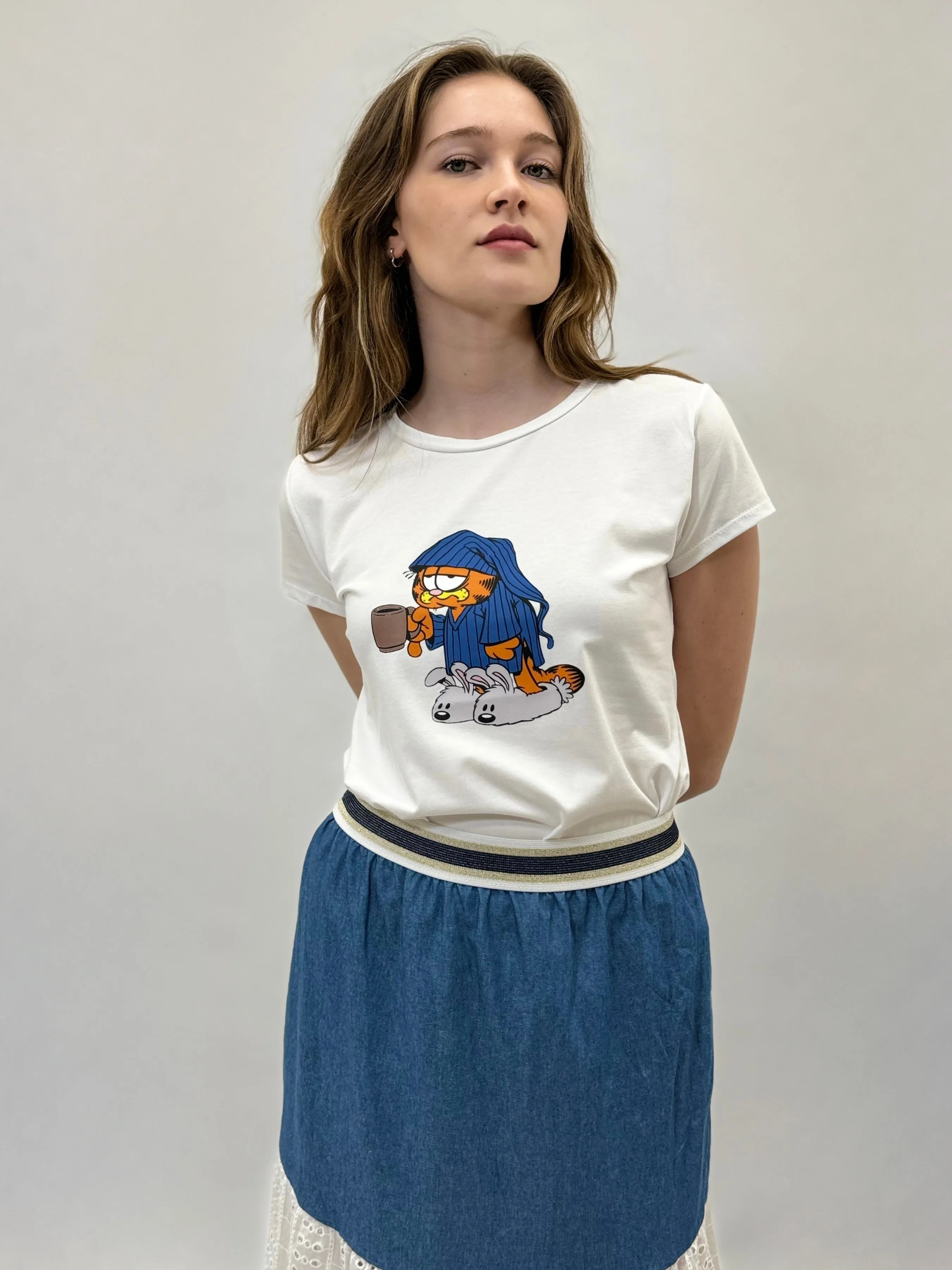 Cotton T-shirt with prints