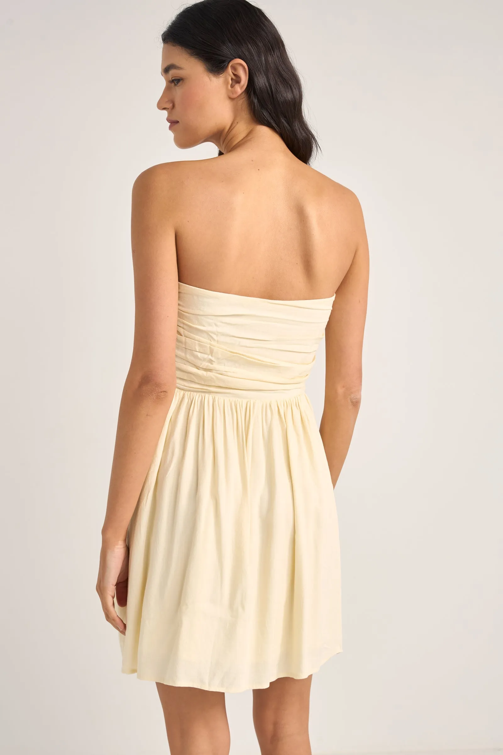 Cream Mila Mini Dress