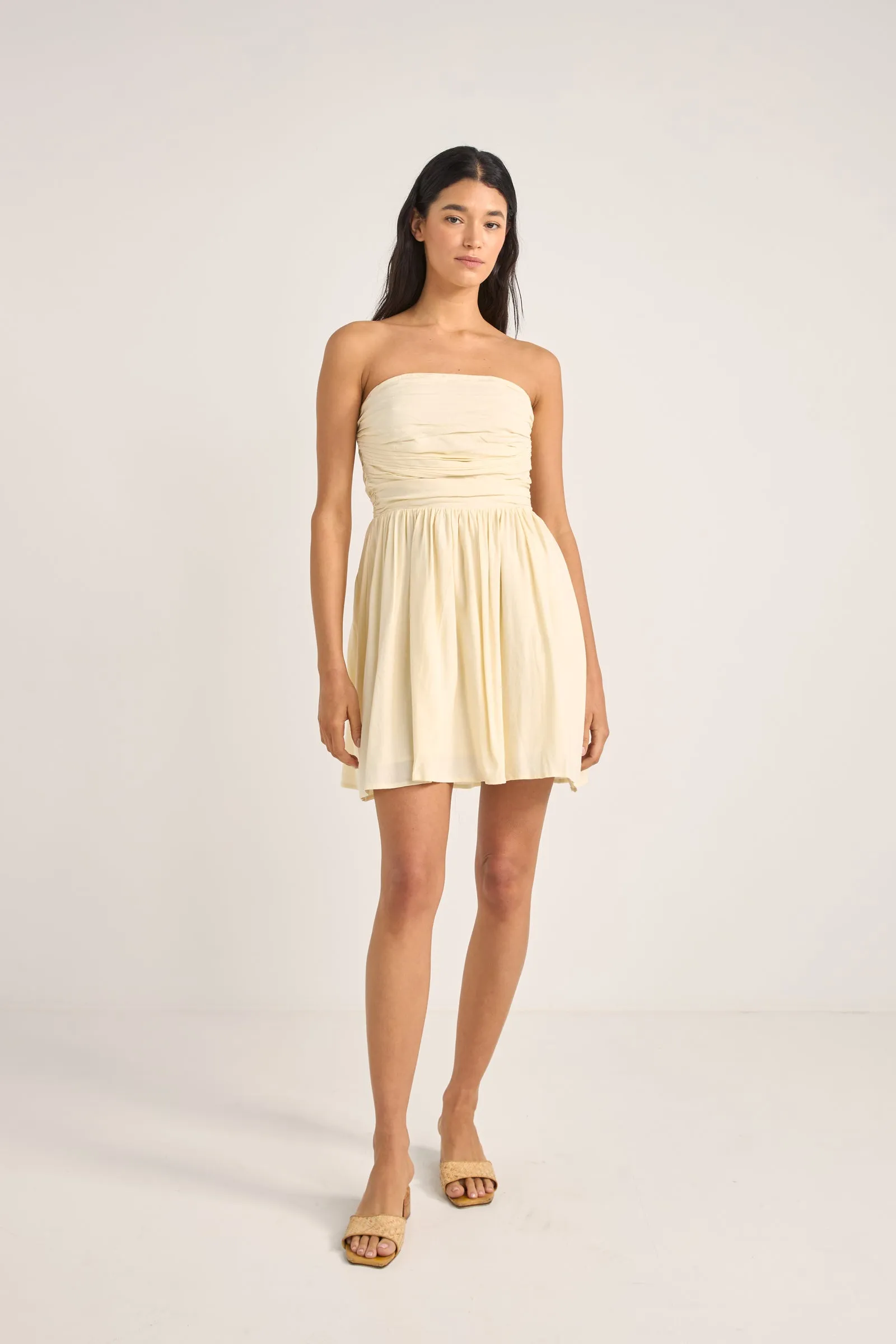 Cream Mila Mini Dress