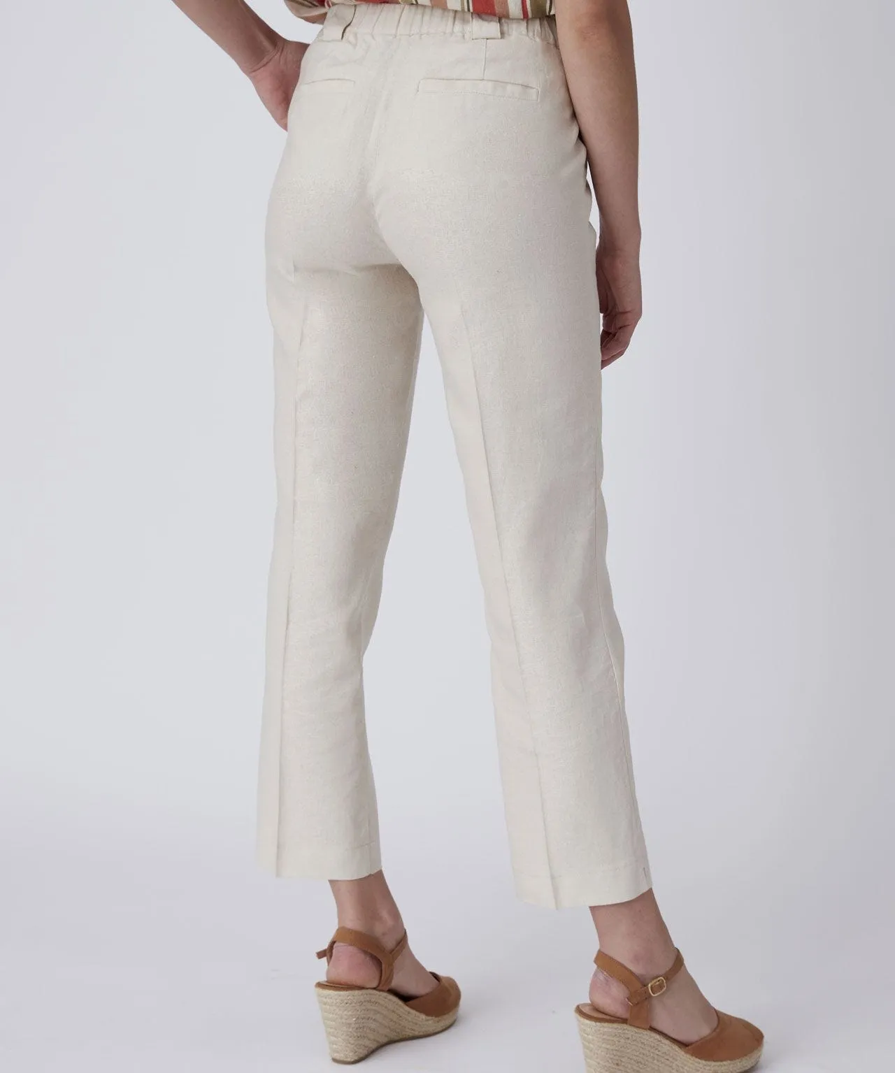 Cropped Linen Trousers