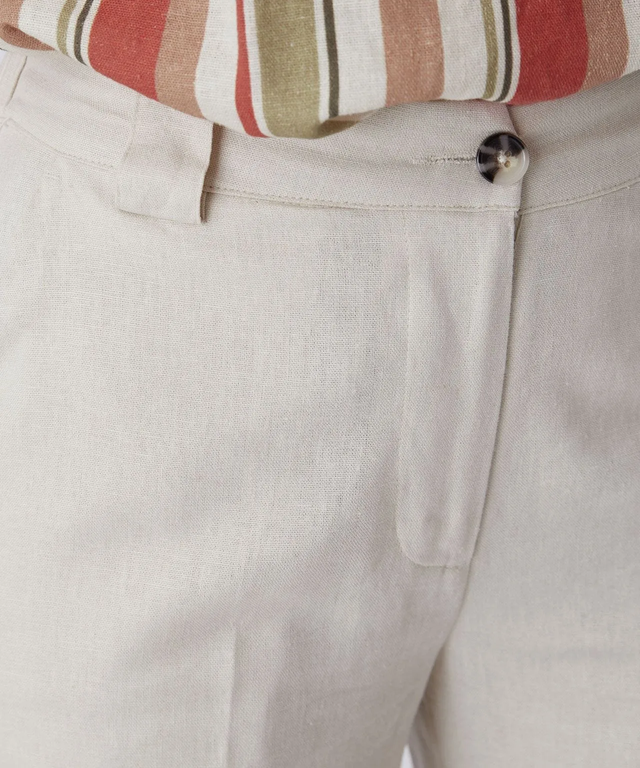 Cropped Linen Trousers