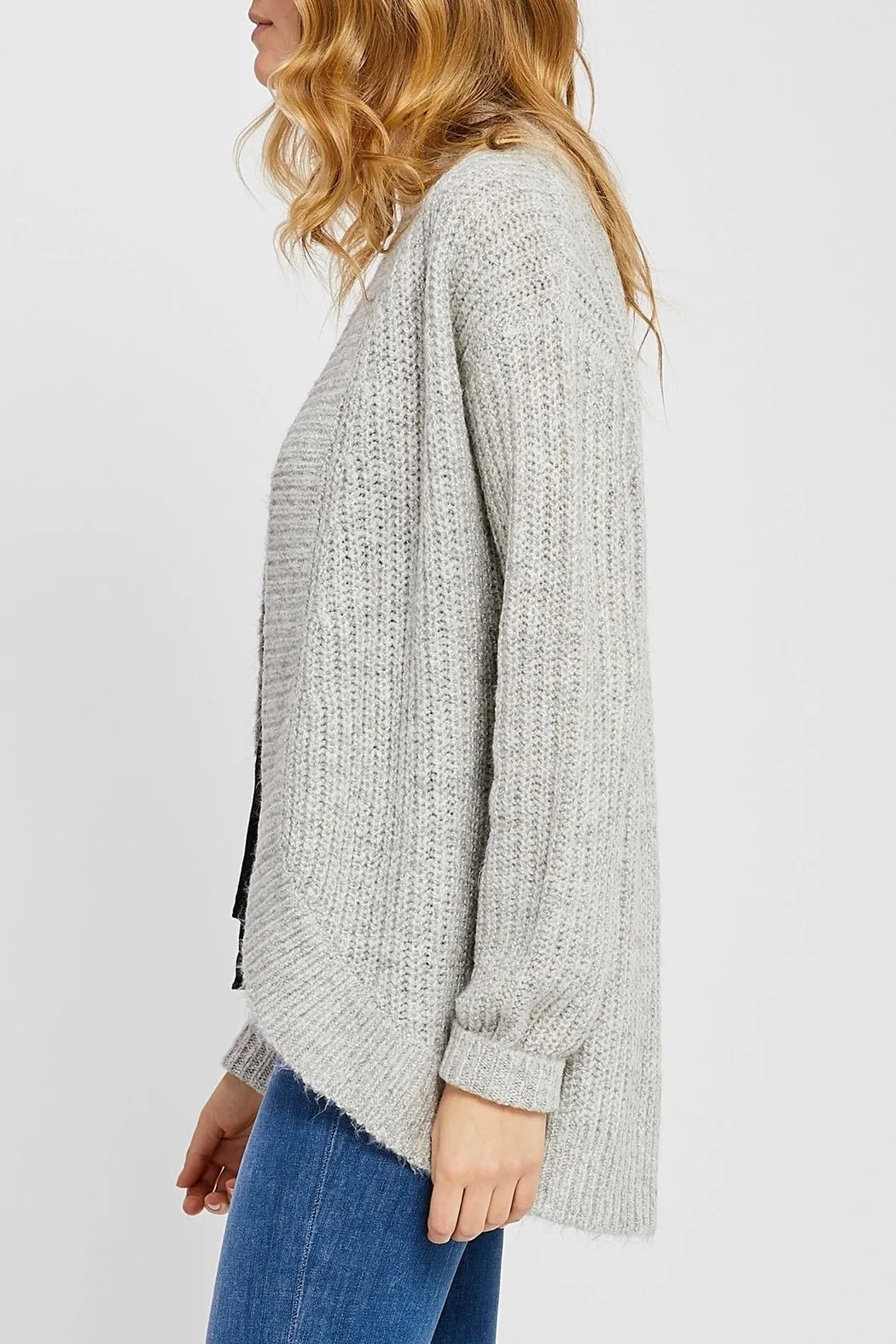 Cuffed Wrap Sweater