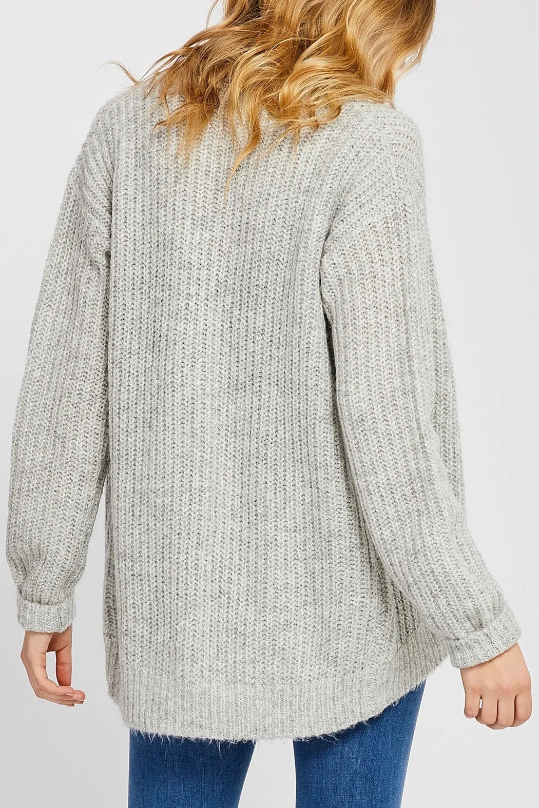 Cuffed Wrap Sweater