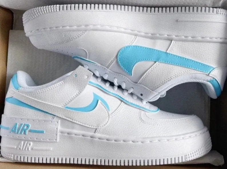 Custom Blue Air Force 1 Shadows