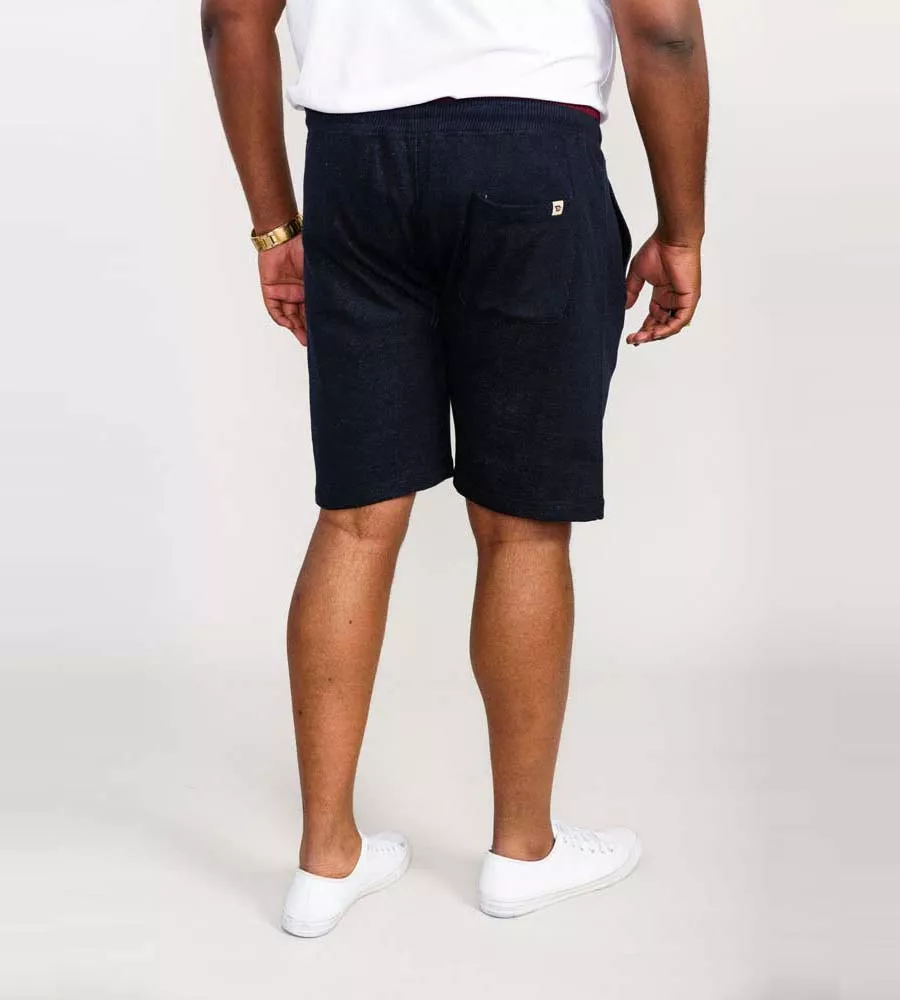 Big Mens Shorts With Elasticated Waist and Loop Back (TUNSTALL) by D555