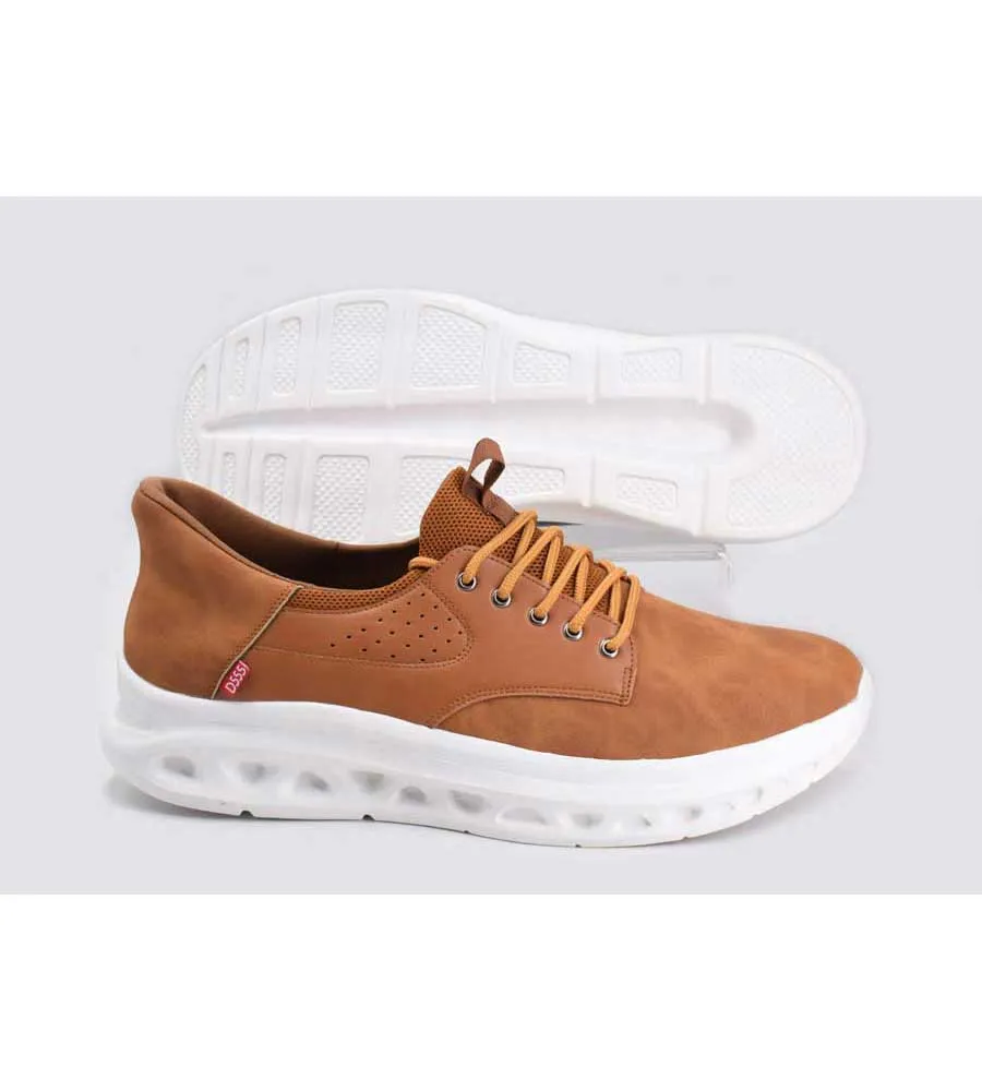 D555 Big Tan Shoes - Hands-Free Option for Men