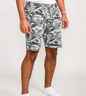 Mens Jersey Camouflage Shorts With Elasticated Waist (CARLTON) by D555