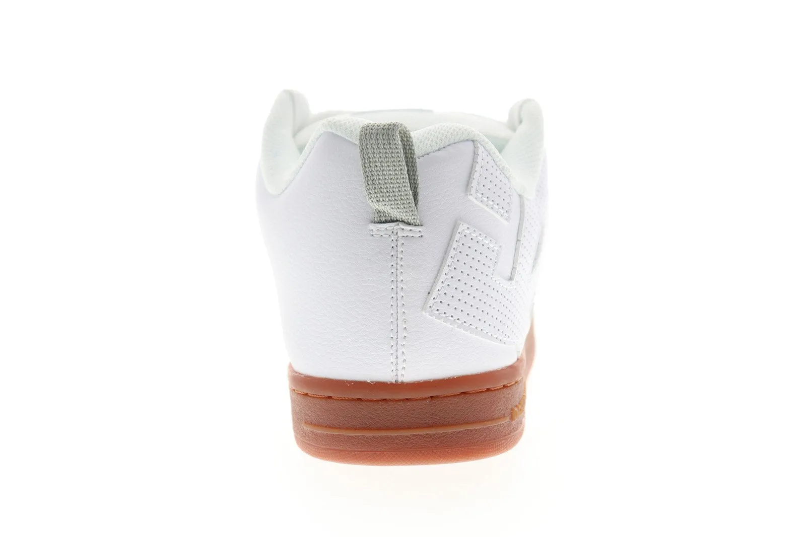 DC Court Graffik Men's White Leather Skate Sneakers