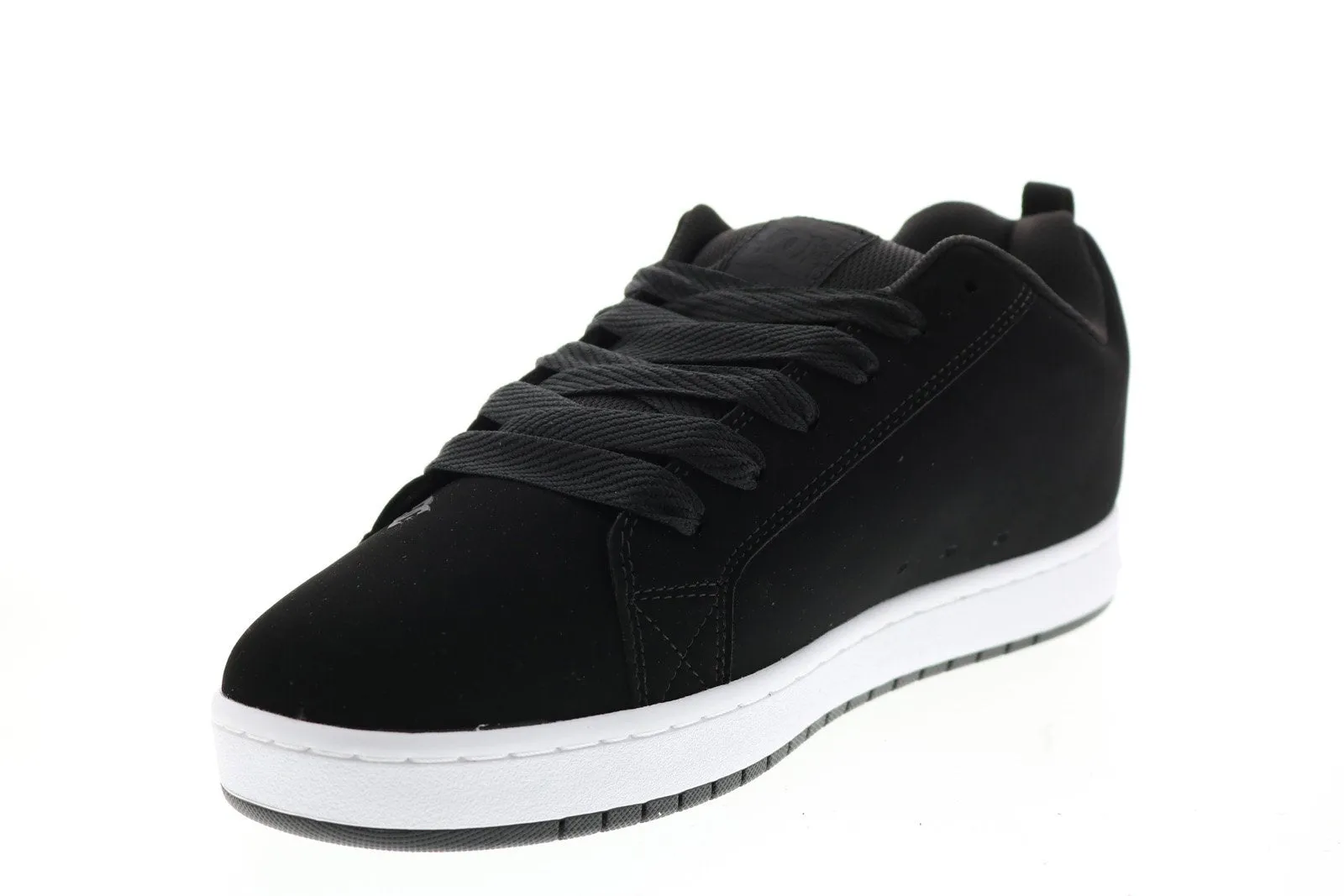 DC Graffik Square Men's Black Nubuck Skate Sneakers